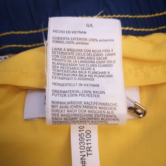 Nautica Men's Yellow Mesh Lined Swim Shorts - Picture 8 of 11